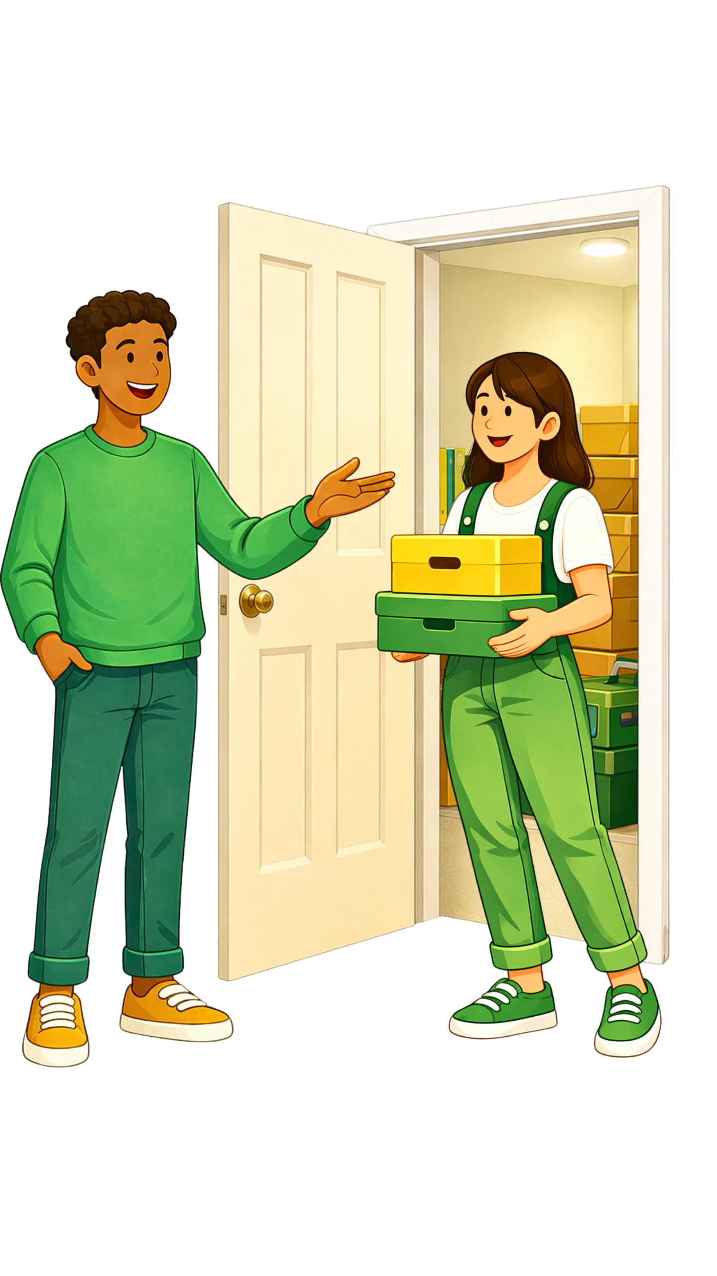 OurSpace host meeting a renter during storage drop-off